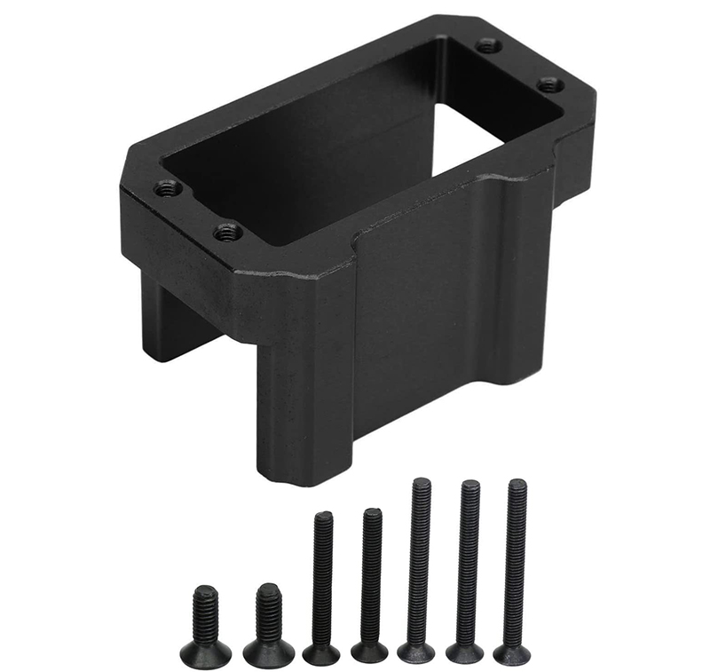 C32695BLACK Alloy Machined Servo Mount for Traxxas 1/8 Sledge 4WD 9626 - Image 1