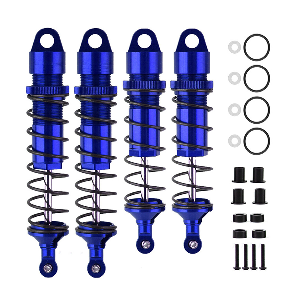 C32708BLUE Machined Shock Absorber Set (4) for Traxxas 1/8 Scale Sledge Buggy 9660 9661 - Image 1