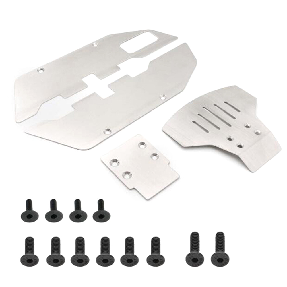 C32721 Stainless Steel Protection Plates for Traxxas 1/10 Slash 2WD - Front, Rear & Sid - Image 1