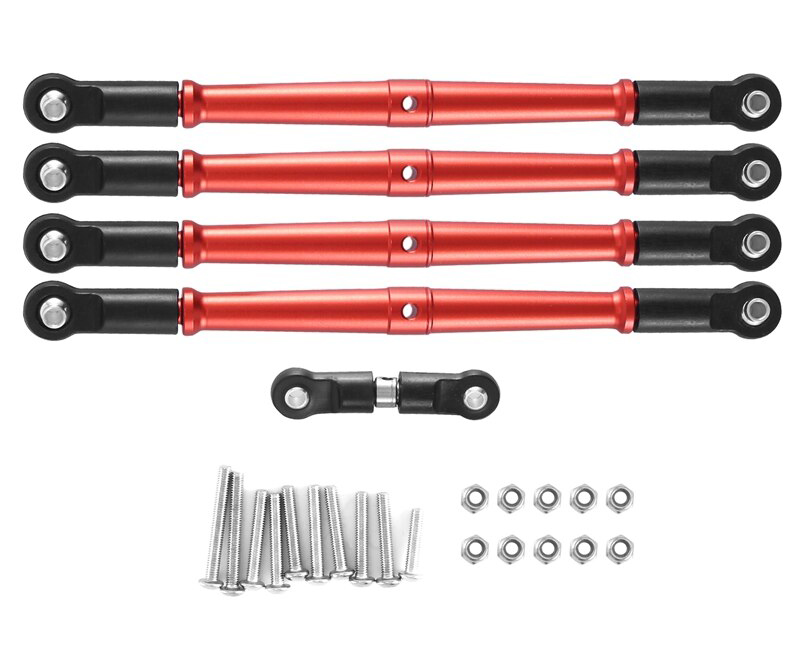 C32723RED Alloy Machined Adjustable Turnbuckles for 1/8 Kraton, Outcast & Notorious - Image 1