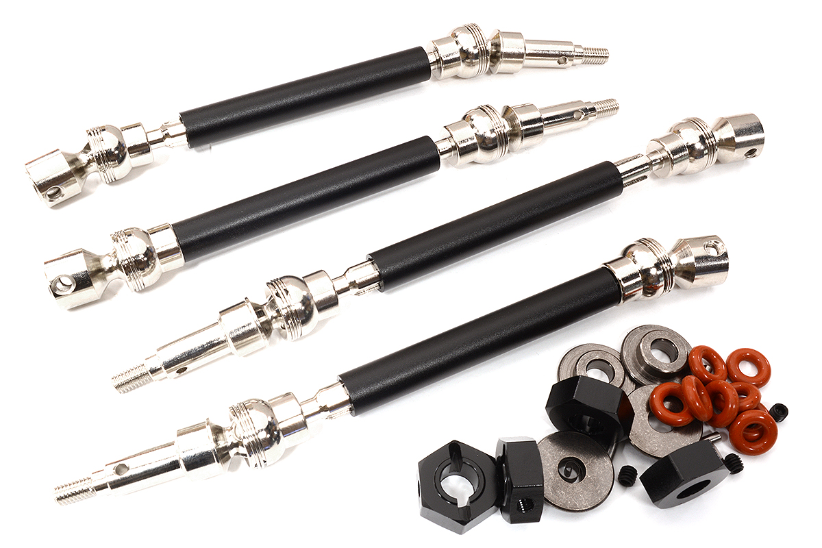 C32726BLACK Wide Universal Shafts Kit w/17mm Hex for 1/10 Kraton(V1 to V2 Width) ARAC9120-21 - Image 1