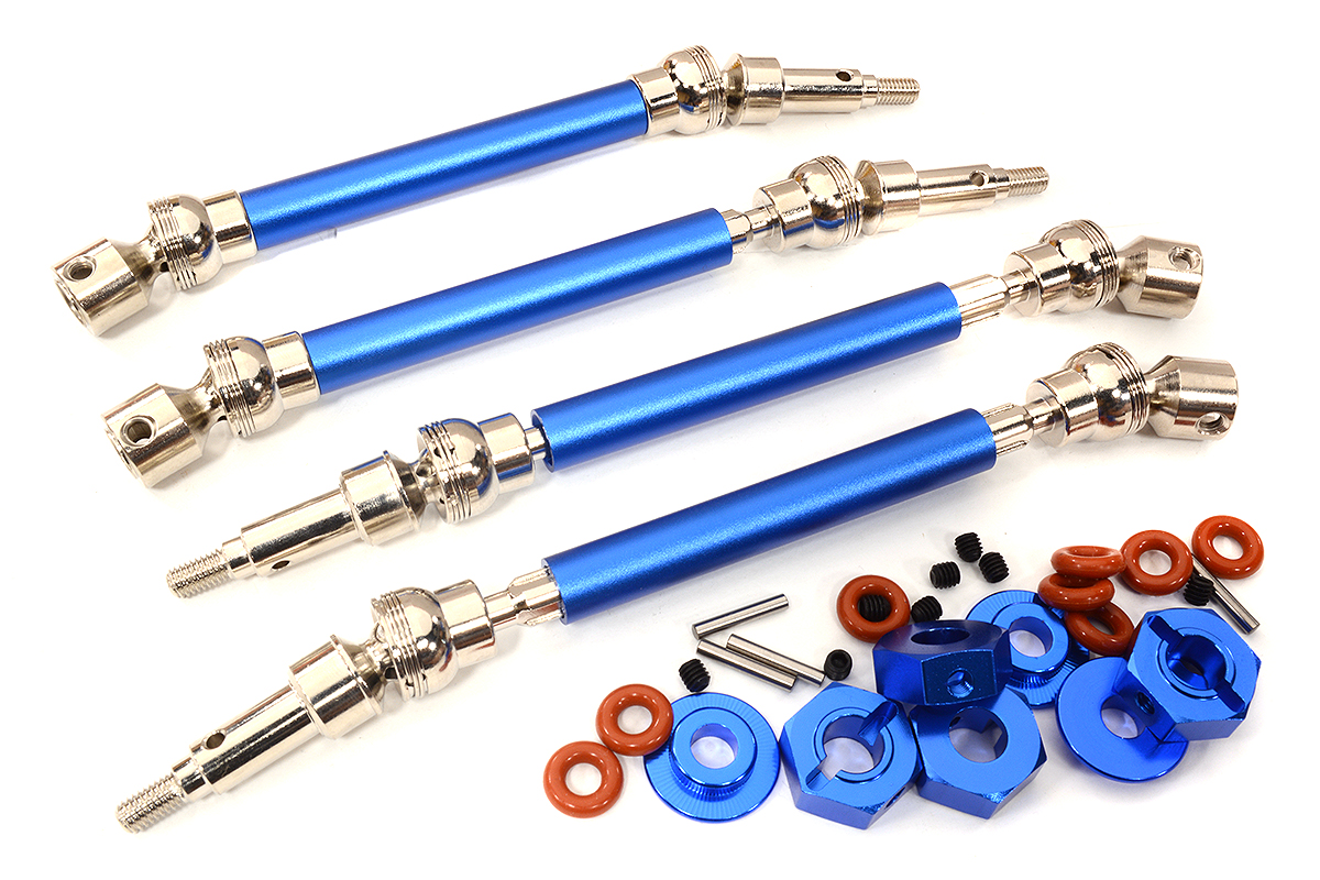 C32727BLUE Universal Shafts w/ 17mm Hex for 1/10 Kraton V1, Outcast V1 ARAC9120 ARAC9121 - Image 1