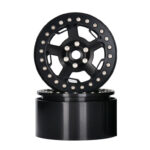 2.2 Size Alloy Machined 5 Spoke Wheels (2) 118g Each for 1/10 Scale Crawler