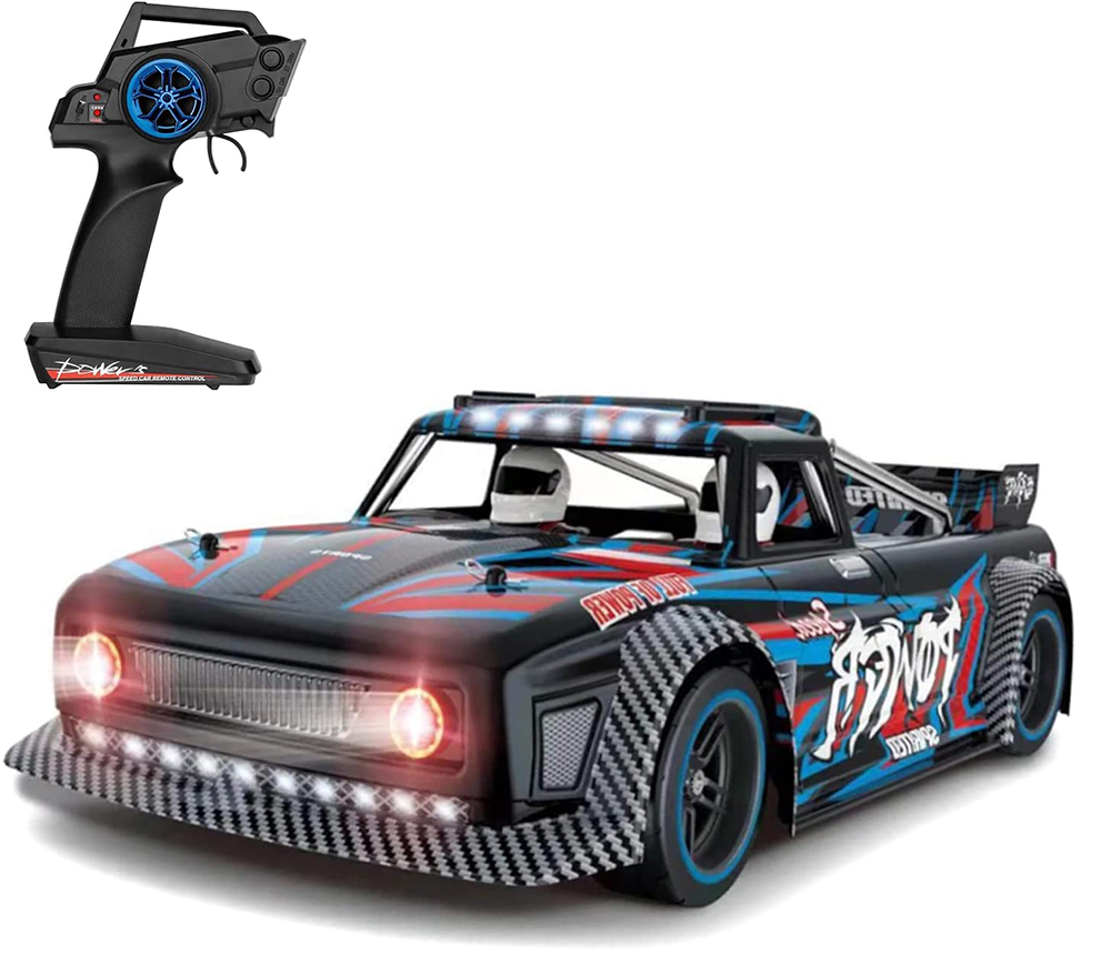 C32749BLUE XK 1:10 Scale Speed Drift RC 4WD RC Truck - 2.4GHz Brushless RTR with LED - Image 1