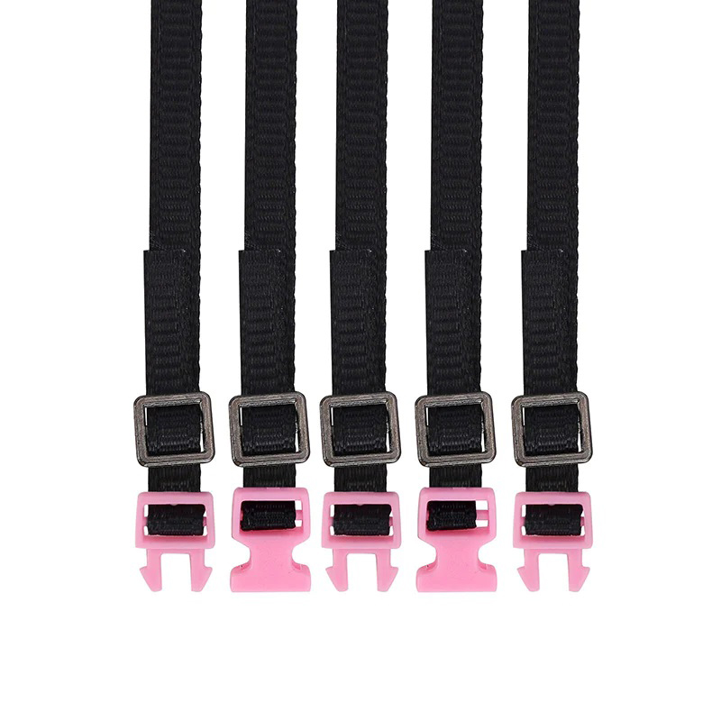 C32786PINK 1/10 Model Scale 310mm Nylon Luggage Straps (5) for Off-Road Crawler - Image 1