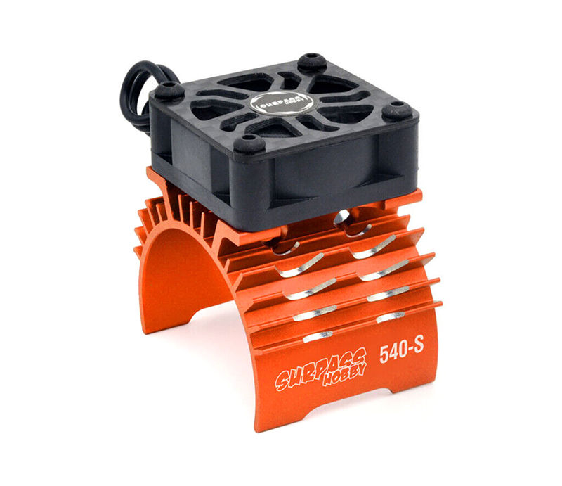 C32803ORANGE Surpass Alloy Heatsink & Cooling Fan for 36mm O.D. Size Motor - Image 1