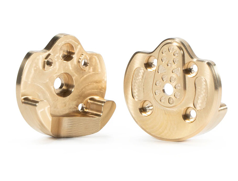 C32809 Brass Alloy Portal Housing Covers (2) Each 37g for 1/18 UTB18 Capra 4WD - Image 1