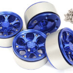 1.9 Size Billet Machined Alloy 6H Spoke Wheel (4) Set for 1/10 Scale Crawler