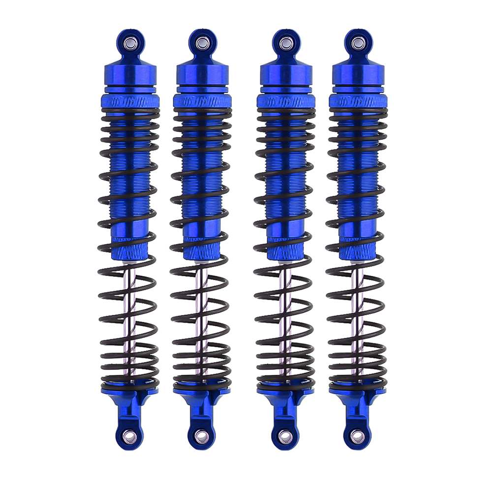 C32906BLUE Blue Alloy Machined Shock Set (4pcs) for Losi 1/8 LMT 1.0 4WD Monster Truck - Image 1