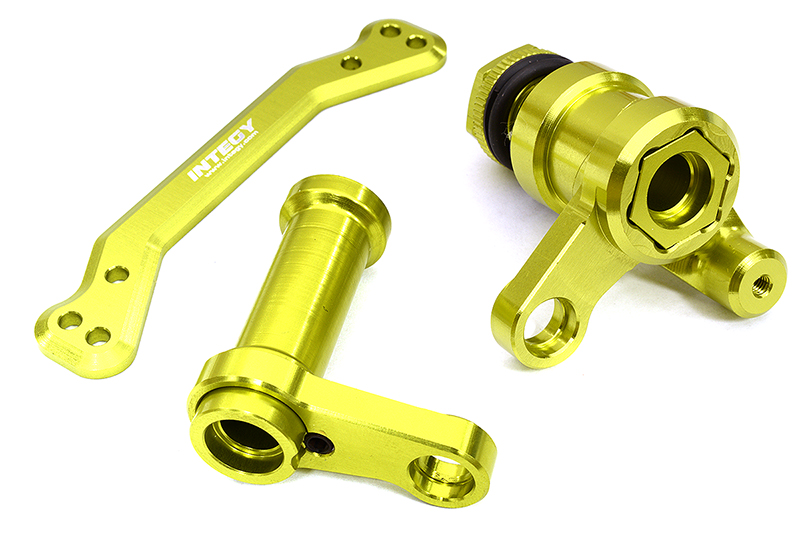 C32942GREEN Billet Machined Green Steering Bellcrank Set for Traxxas 1/8 Sledge 4WD 9545 - Image 1