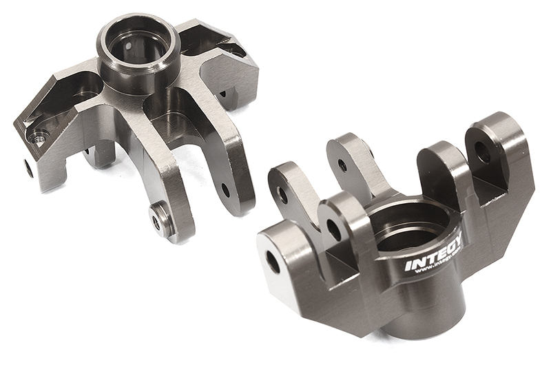 C32945GREY Billet Machined Steering Knuckles for Losi 1/8 LMT 1.0 4WD Monster Truck - Image 1