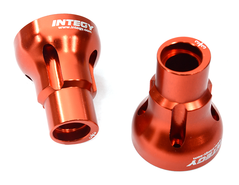 C32946RED Billet Machined 3 Degree Axle Mount Set for Losi 1/8 LMT 1.0 4WD Monster Truck - Image 1