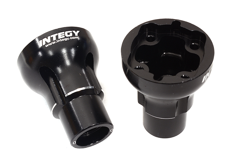 C32947BLACK Billet Machined 0 Degree Axle Mount Set for Losi 1/8 LMT 1.0 4WD Monster Truck - Image 1