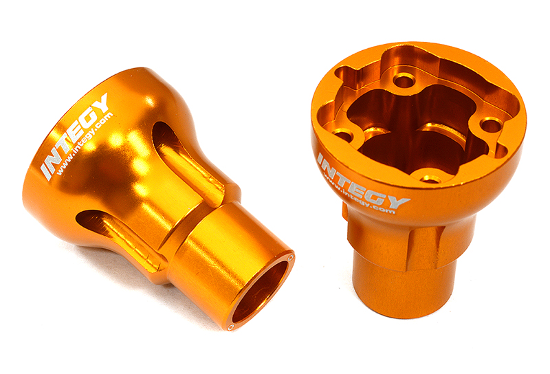 C32947ORANGE Billet Machined 0 Degree Axle Mount Set for Losi 1/8 LMT 1.0 4WD Monster Truck - Image 1