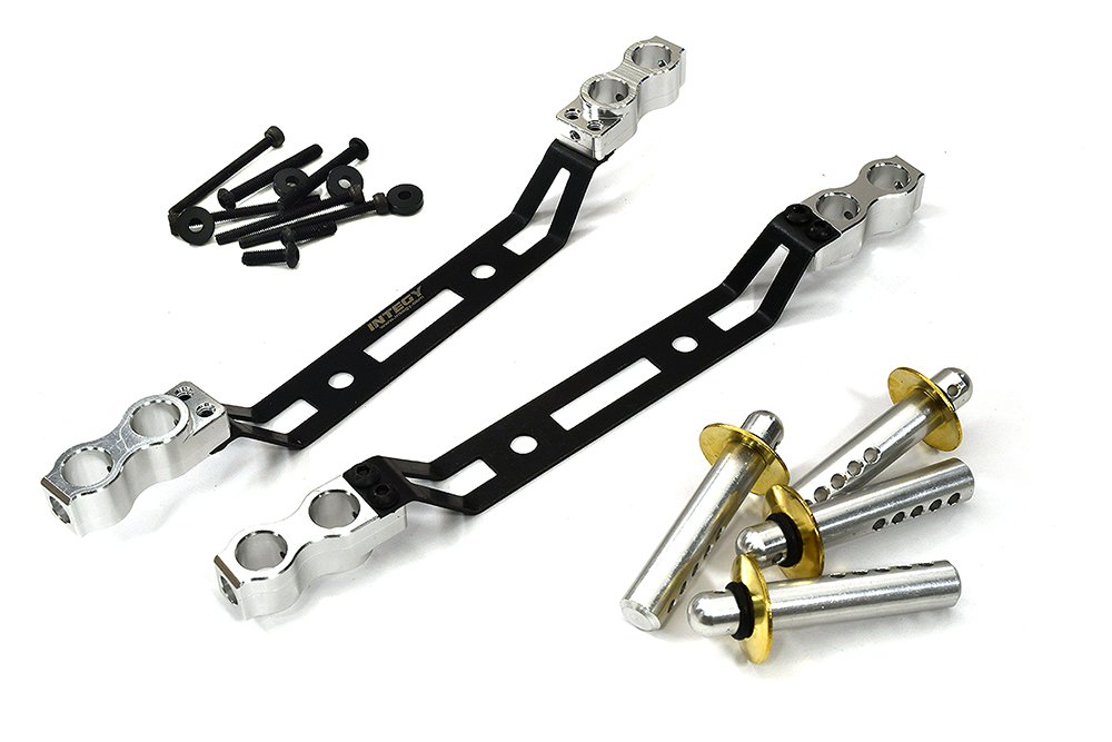 C32948SILVER Front & Rear Body Mounts w/ Body Posts for Arrma 1/7 Infraction 6S BLX ARA320517 - Image 1