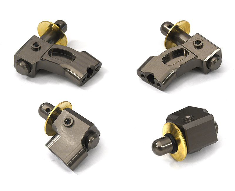 C32949GREY Billet Front & Rear Body Mounts & Posts for Arrma 1/8 Kraton 6S BLX V5 AR320357 - Image 1