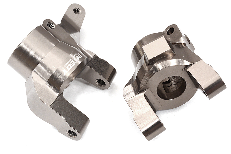 C32951GREY Machined Aluminum Caster Blocks for Axial SCX6 Jeep Wrangler 1/6 Scale 252003 - Image 1