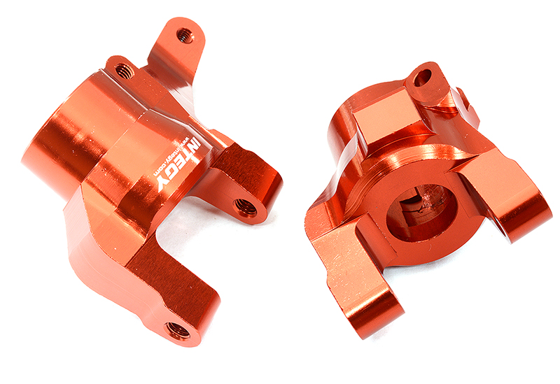 C32951RED Red Billet Machined Caster Blocks for Axial SCX6 Jeep Wrangler 1/6 Scale 252003 - Image 1