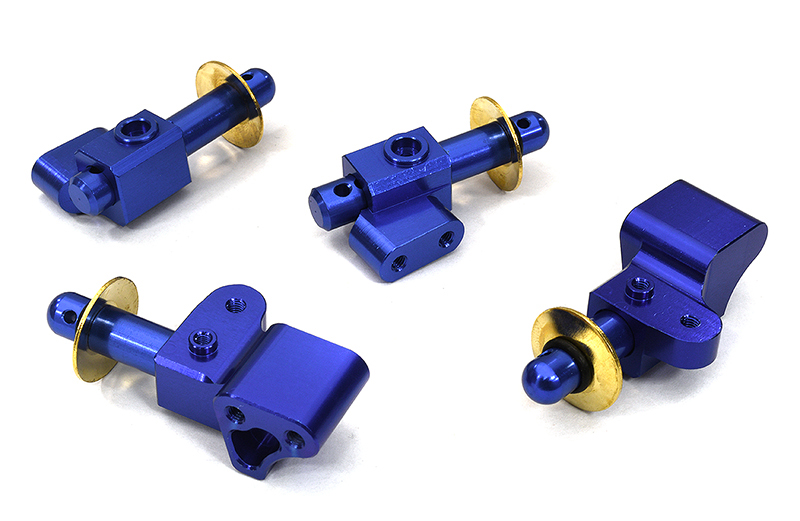 C32964BLUE Machined F&R Body Mounts & Posts for Arrma 1/8 Notorious 6S BLX V5 AR320365 - Image 1
