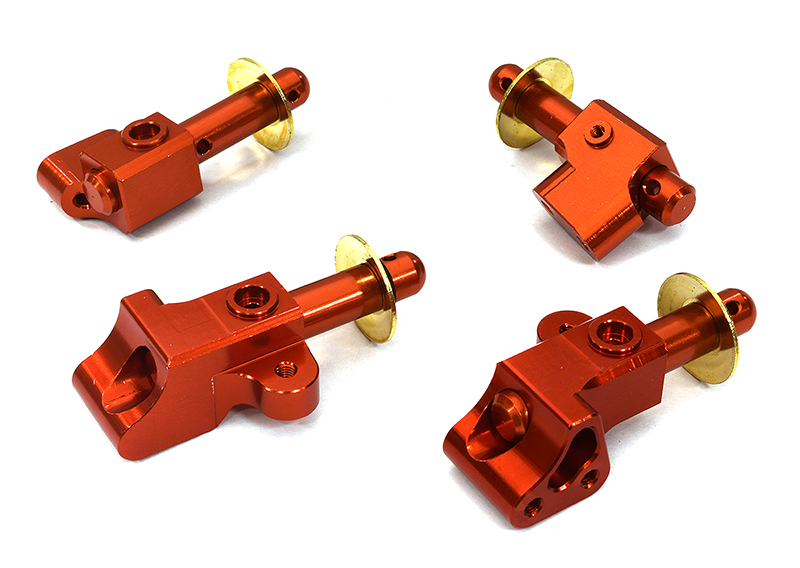 C32964RED Machined F&R Body Mounts & Posts for Arrma 1/8 Notorious 6S BLX V5 AR320365 - Image 1