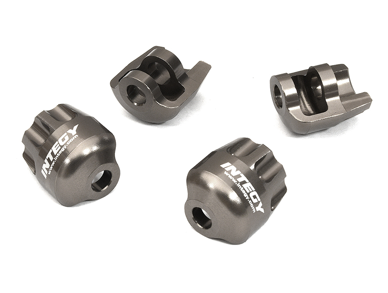 C32965GREY Grey Billet Machined Shock Cap Protectors for Arrma 1/8 Kraton 6S BLX AR330492 - Image 1