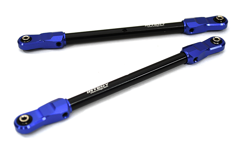 C32967BLUE Billet Machined Blue Rear 144mm Upper Linkages for 1/8 Sledge 4WD 9548 - Image 1