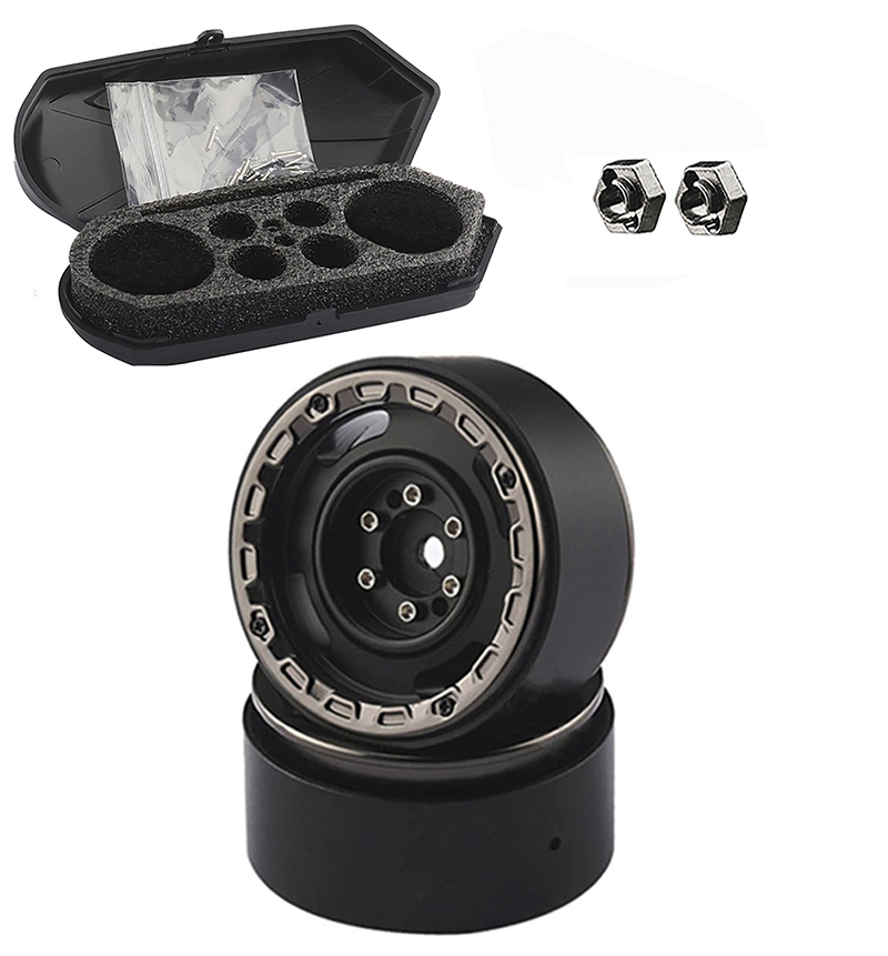 C33003 Luggage Storage Case & Alloy 1.3 Beadlock Wheels(2) for Traxxas 1/18 TRX-4M 9869 - Image 1