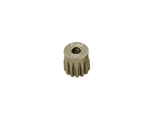 C33055 7075 Alloy Machined Mod 0.6 Pinion Gear 13T, 3.17mm Bore/Shaft for Brushless R/C - Image 1