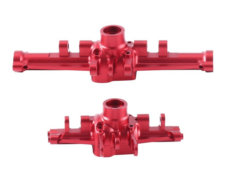 C33088RED Machined Front & Rear Axle Housings 40g Total for Traxxas 1/18 TRX-4M 9741 - Image 1