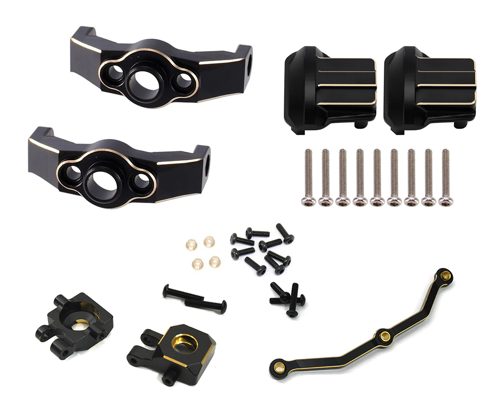C33099 Brass Alloy Machined Conversion Kit 72g Total for Traxxas 1/18 TRX-4M Crawler - Image 1