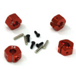 12mm Hex Wheel (4) Hub 7mm Thick for 1/10 Traxxas, Axial, Tamiya, Drift & TC
