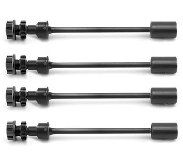 C33221BLACK Machined Universal Drive Shafts w/ Hex Hubs for Traxxas 1/10 E-Revo 2.0 8650 - Image 1