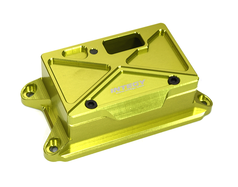 C33275GREEN Green Billet Machined Receiver Box Cover for Traxxas 1/8 Sledge 4WD 9624 - Image 1