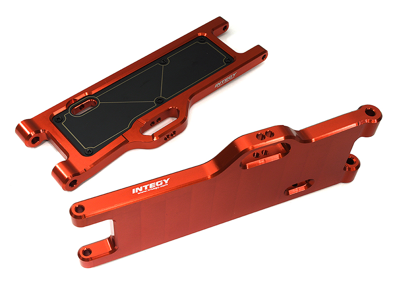 C33293RED Machined Front Suspension Arms for Arrma 1/10 Kraton 4X4 4S V2 BLX ARA330711 - Image 1