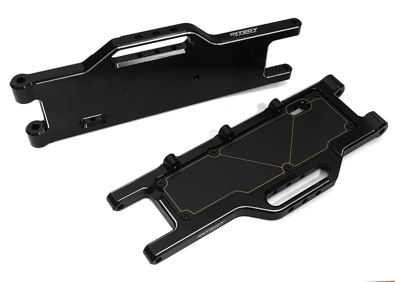 C33294BLACK Machined Rear Suspension Arms for Arrma 1/10 Kraton 4X4 4S V2 BLX ARA330710 - Image 1
