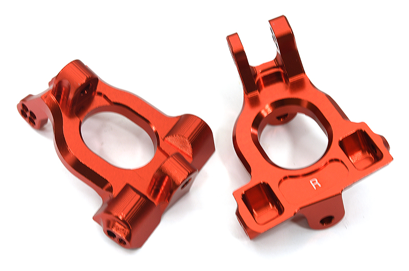 C33295RED Billet Machined Caster Blocks for Arrma 1/10 Kraton 4X4 4S V2 BLX ARAC5046 - Image 1