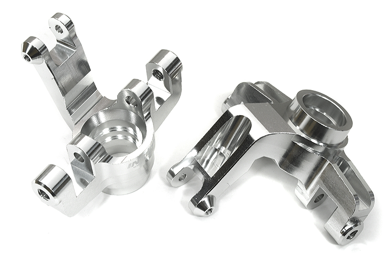 C33296SILVER Billet Machined Steering Knuckles for Arrma 1/10 Kraton 4X4 4S V2 BLX ARAC9356 - Image 1