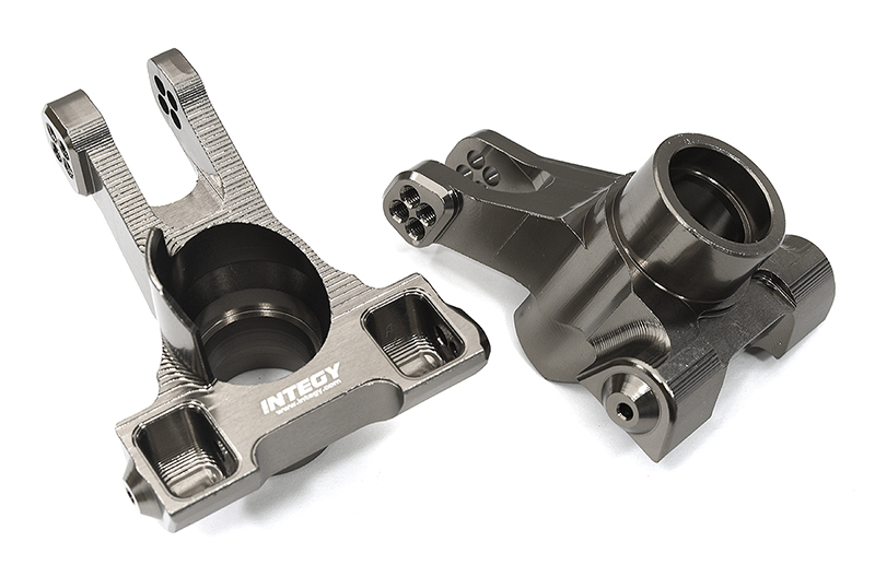 C33297GREY Billet Machined Rear Hub Carriers for Arrma 1/10 Kraton 4X4 4S V2 BLX ARAC5043 - Image 1