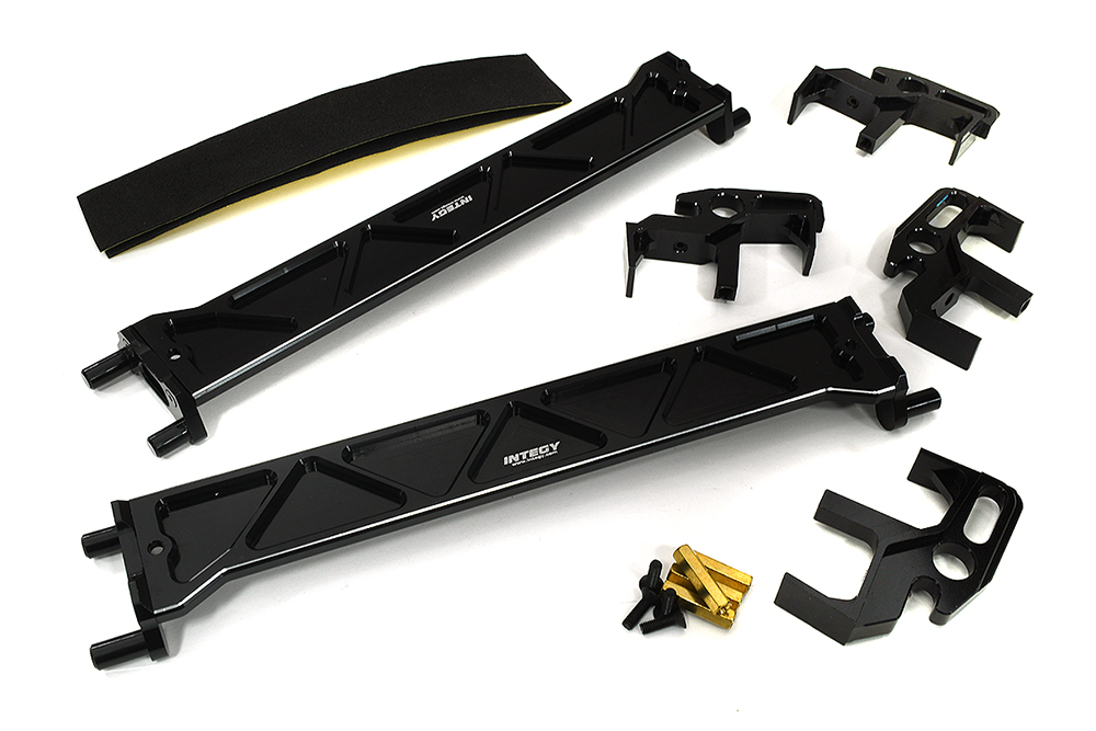 C33303BLACK Black Billet Machined Battery Hold-Downs & Mounts Kit for Traxxas XRT 7819 - Image 1