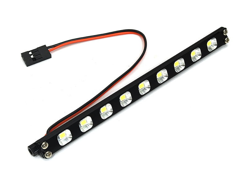 C33308BLACK Billet Machined Front LED Light Bar for Losi 1/10 Lasernut U4 4WD Brushless RTR - Image 1