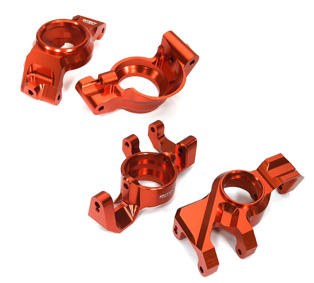C33321RED Steering & Caster Blocks for Traxxas X-Maxx 4X4 Req 20x32x4mm Bearings 7732 7737 - Image 1