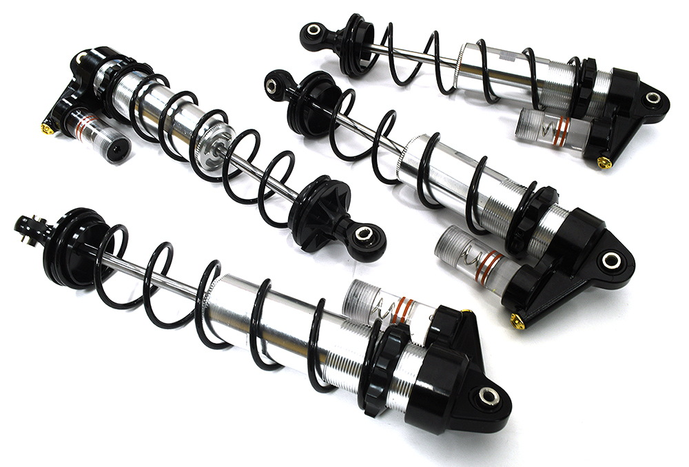 C33328SILVER Performance Piggyback Shock Set(4) for Arrma 1/5 Kraton 4X4 8S BLX Speed Monster - Image 1