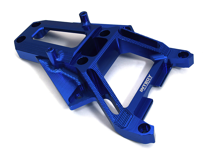 C33330BLUE Billet Machined Front Upper Chassis Brace Bellcrank Cover for Traxxas XRT 7820 - Image 1