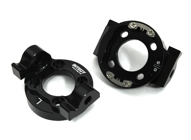 C33334BLACK Billet Machined Caster Blocks for Losi 1/8 LMT 1.0 4WD Monster Truck - Image 1