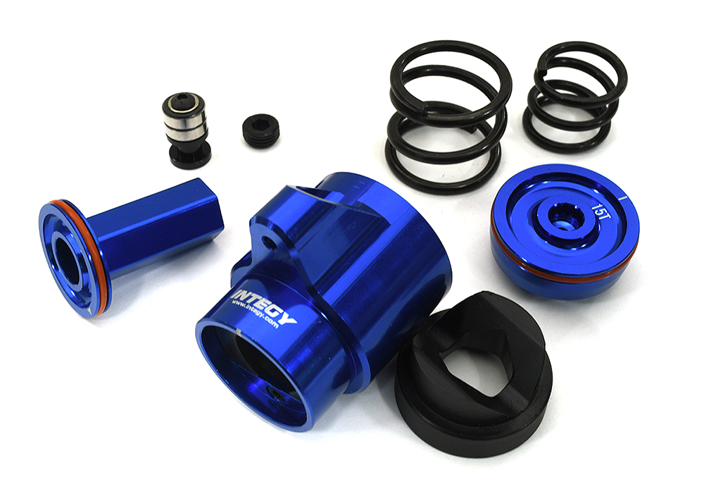 C33340BLUE Billet Machined Servo Saver Set for Arrma 1/5 Kraton 4X4 8S BLX ARA340165 - Image 1