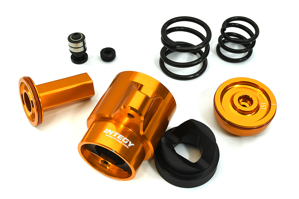 C33340ORANGE Billet Machined Servo Saver Set for Arrma 1/5 Kraton 4X4 8S BLX ARA340165 - Image 1