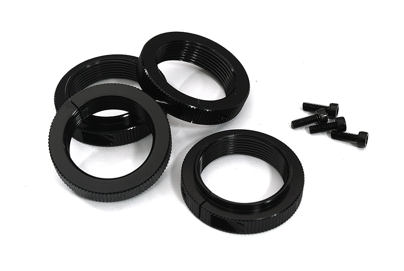 C33362BLACK Clamp Type Spring Adjustment Collars for Arrma 1/5 Kraton 4X4 8S BLX ARA330568 - Image 1
