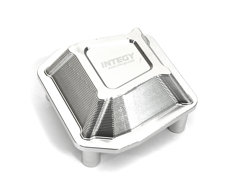C33365SILVER Billet Machined Alloy Differential Cover for Axial SCX6 Crawler - Silver 252002 - Image 1