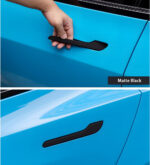 Matte Black Door Handle Trims Cover for Tesla 2017-2023 Model 3/Y - Image 2