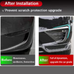Glossy Carbon Front Fog Lamp Aero Trim Covers for Tesla 20-24 Model Y - Image 3